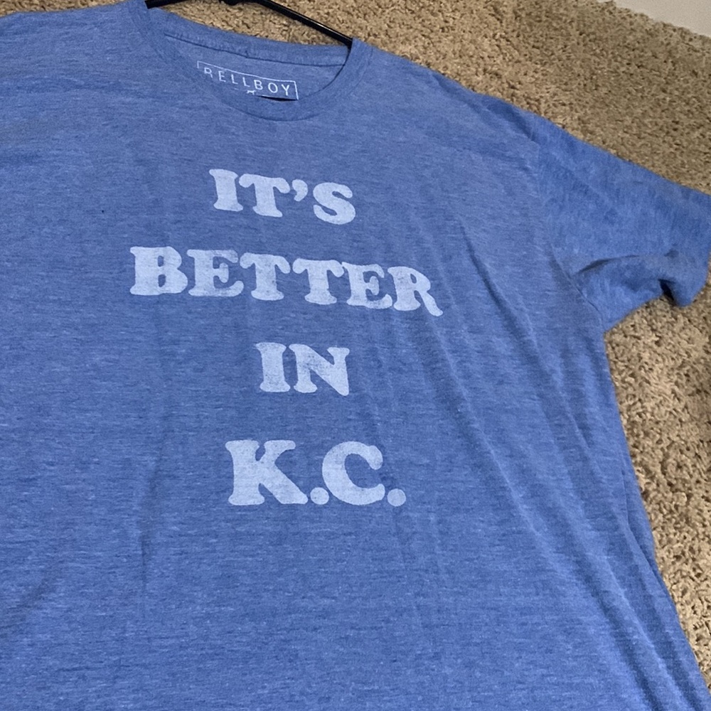 Better in KC mens XL blue shirt - Picture 2 of 5